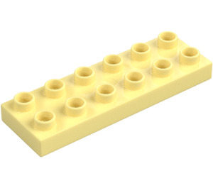 Duplo Bright Light Yellow Plate 2 x 6 (98233)