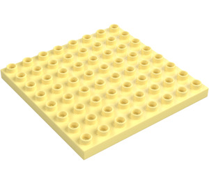 Duplo Bright Light Yellow Plate 8 x 8 (51262 / 74965)