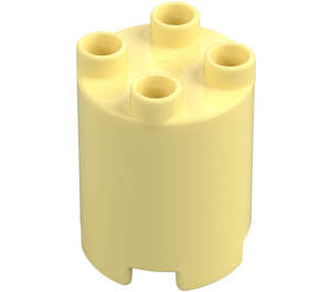 Duplo Bright Light Yellow Round Brick 2 x 2 x 2 (98225)