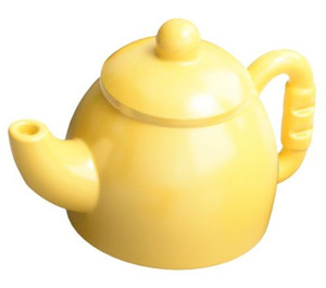 Duplo Helder lichtgeel Tea Pot met Deksel (3728 / 35735)