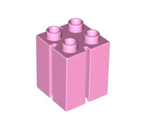 Duplo Bright Pink 2 x 2 x 2 with Slits (41978)