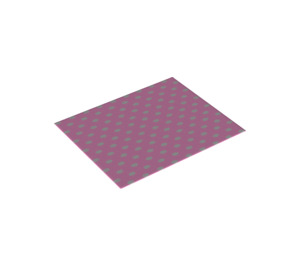 Duplo Rose pétant Blanket (8 x 10cm) avec Polka Dots (29988 / 85964)