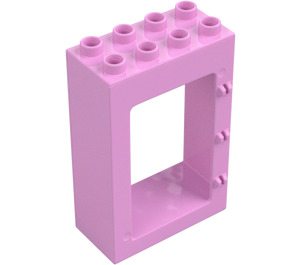 Duplo Fel roze Deur Kader 2 x 4 x 5 (92094)