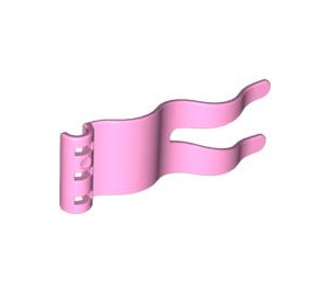 Duplo Leuchtendes Rosa Flagge 2 x 5 mit Löchern (51725)