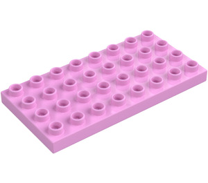 Duplo Bright Pink Plate 4 x 8 (4672 / 10199)