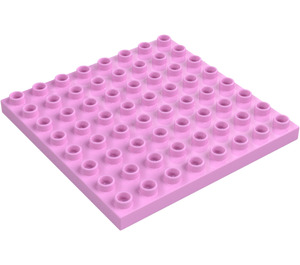 Duplo Fel roze Plaat 8 x 8 (51262 / 74965)