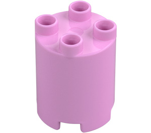 Duplo Leuchtendes Rosa Rund Stein 2 x 2 x 2 (98225)