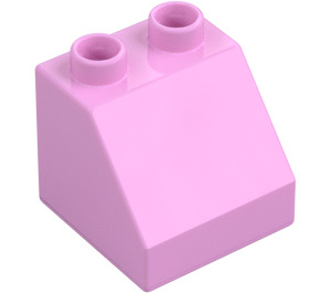 Duplo Fel roze Helling 2 x 2 x 1.5 (45°) (6474 / 67199)