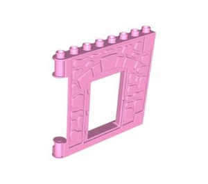 Duplo Bright Pink Wall 1 x 8 x 6 Door+brick,right (51695)