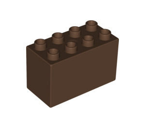 Duplo Brown Brick 2 x 4 x 2 (31111)