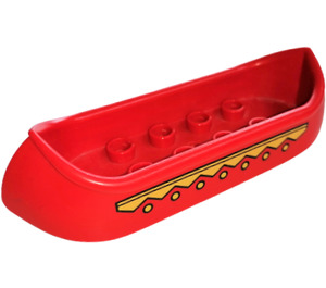 Duplo Canoe with Yellow Line (31165)