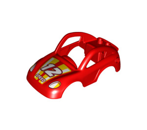 Duplo Coche Chasis 6 x 10 x 3 con "12" y "Speed" (77943)