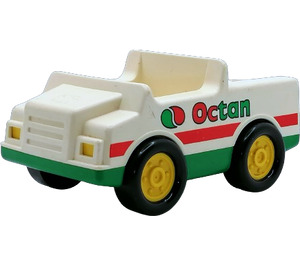 Duplo Auto met Groen Basis met Octan logo (2218)