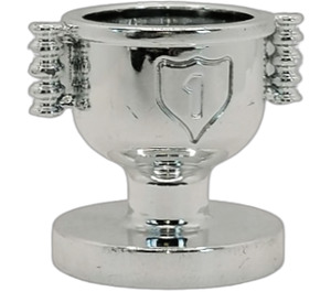 Duplo Chrome Silver Trophy Cup with "1" with Closed Handles (15564 / 73241)