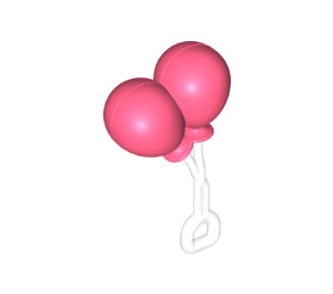 Duplo Koralle Balloons mit Transparent Griff (31432 / 40909)