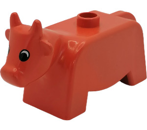 Duplo Cow with Black and White Eyes (4010)