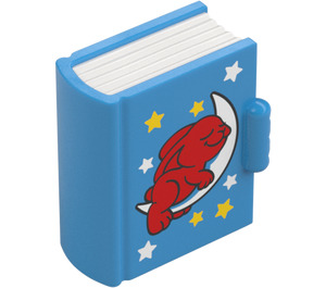 Duplo Dark Azure Book with Rabbit and Moon (104373)