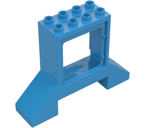 Duplo Dark Azure Frame 8 x 2 x 5 with Slope (29307)