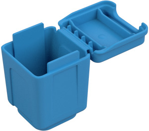 Duplo Tmavě azurová Garbage Can (73568)