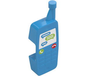 Duplo Azzurro scuro Mobile Phone con Text Bubbles (29623)