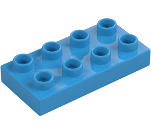 Duplo Dark Azure Platte 2 x 4 (4538 / 40666)