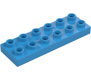 Duplo Dark Azure Plate 2 x 6 (98233)