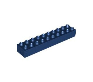 Duplo Dark Blue Brick 2 x 10 (2291)