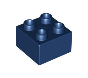 Duplo Bleu Foncé Brique 2 x 2 (3437 / 89461)