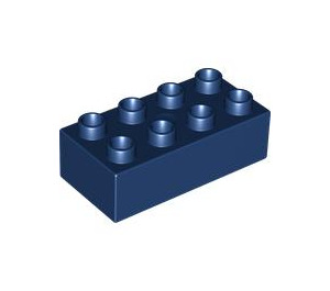 Duplo Dark Blue Brick 2 x 4 (3011 / 31459)