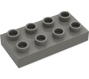 Duplo Mørk grå Plate 2 x 4 (4538 / 40666)