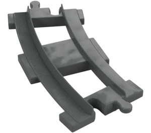 Duplo Dark Gray Rail Curved (6378)