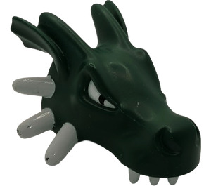 Duplo Dark Green Dragon Head with White Eyes (52198)