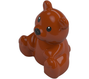 Duplo Dark Orange Bear - Sitting (66020 / 67319)