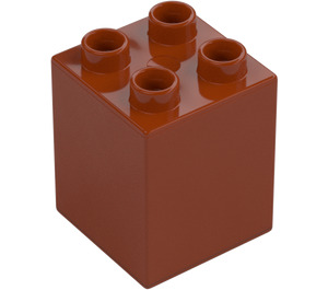 Duplo Dark Orange Brick 2 x 2 x 2 (31110)