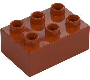 Duplo Dark Orange Brick 2 x 3 (87084)