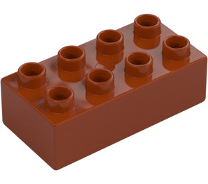 Duplo Dark Orange Brick 2 x 4 (3011 / 31459)