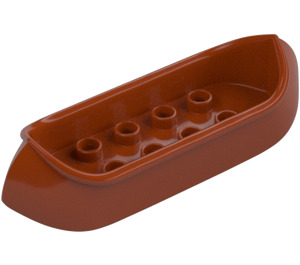 Duplo Dunkelorange Canoe (31165)