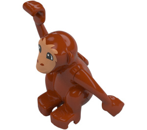 Duplo Dark Orange Monkey (53646)