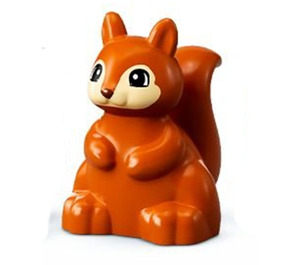 Duplo Ciemna pomarańcza Squirrel (1376)