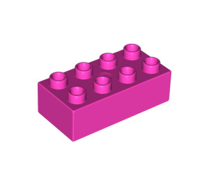 Duplo Dark Pink Brick 2 x 4 (3011 / 31459)