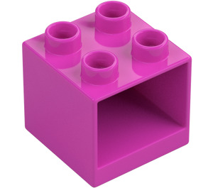 Duplo Rose Foncé Drawer Cabinet 2 x 2 x 1.5 (4890)