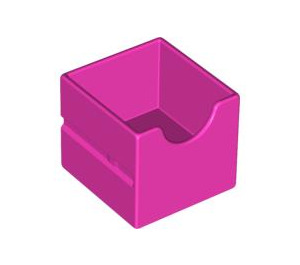 Duplo Dark Pink Drawer with Cut Out (6471)