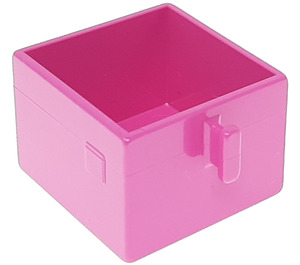 Duplo Mörkrosa Drawer med Handtag (4891)