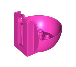 Duplo Dark Pink Gondola with Rotation Pin (29306)