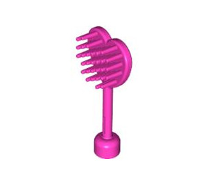 Duplo Tmavě růžová Hairbrush Srdce (52716)