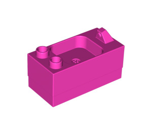 Duplo Tummanvaaleanpunainen Kitchen Sink 2 x 4 x 1.5 (6473)