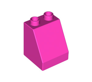 Duplo Dark Pink Slope 2 x 2 x 2 (70676)
