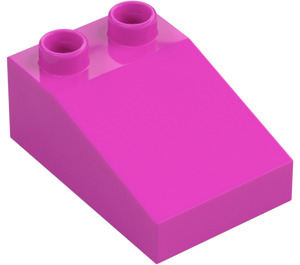 Duplo Dark Pink Slope 2 x 3 22° (35114)