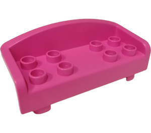 Duplo Dark Pink Sofa 2 x 6 x 2 (6476)