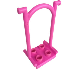 Duplo Dark Pink Swing with Studs (6514 / 75737)